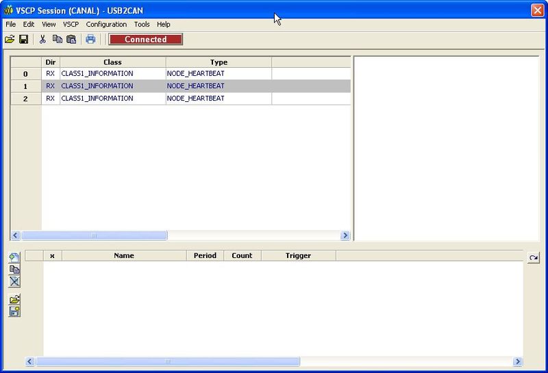 Configure VSCP Works client window